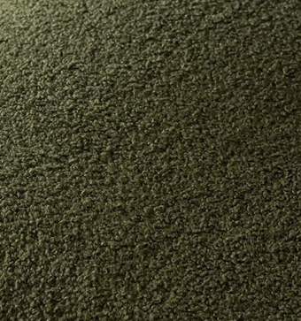 Olive Green Bouclé Fabric Swatch