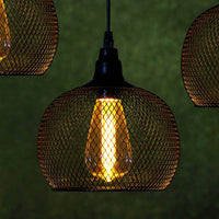 PACK OF 3 BLACK MESH CHLOE PENDANT WITH THE BULB