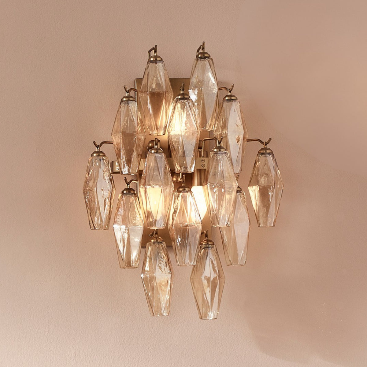 Atkin & Thyme Oriana Glass Wall Light