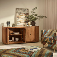 Claris Fluted Marble Sideboard