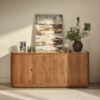 Claris Fluted Marble Sideboard
