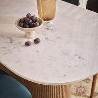 Rondo Dining Table with White Marble