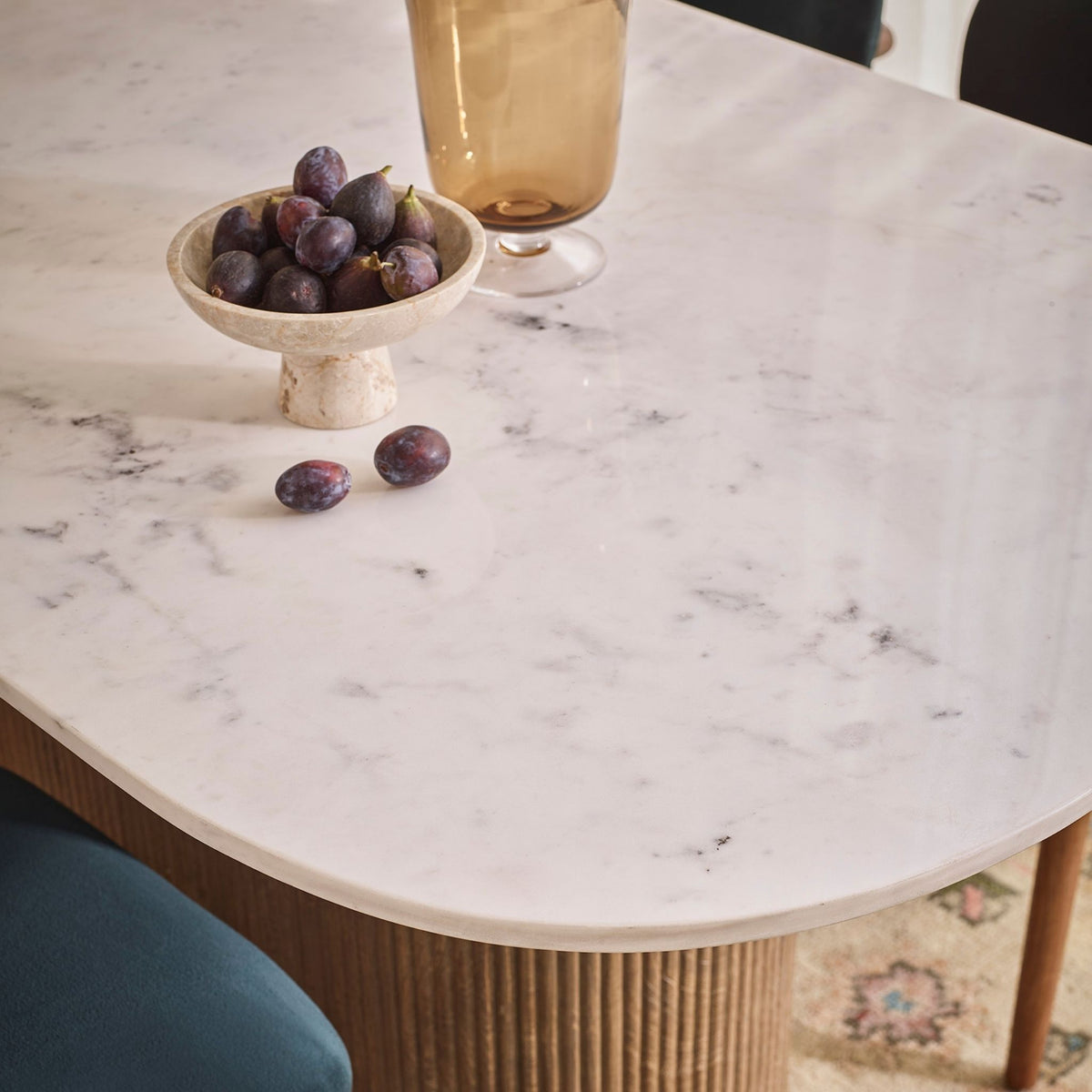 Rondo Dining Table with White Marble
