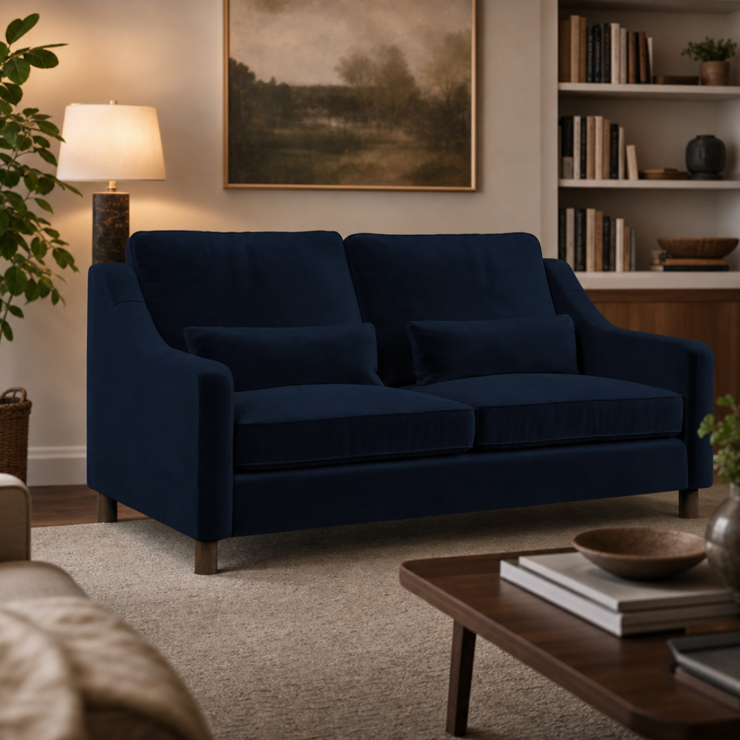 Hampton 3 Seat Sofa Easy Care Velvet