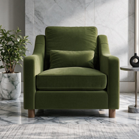 Hampton Armchair In Vine Eco Velvet