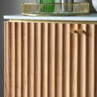 Flute Marble Drinks Cabinet