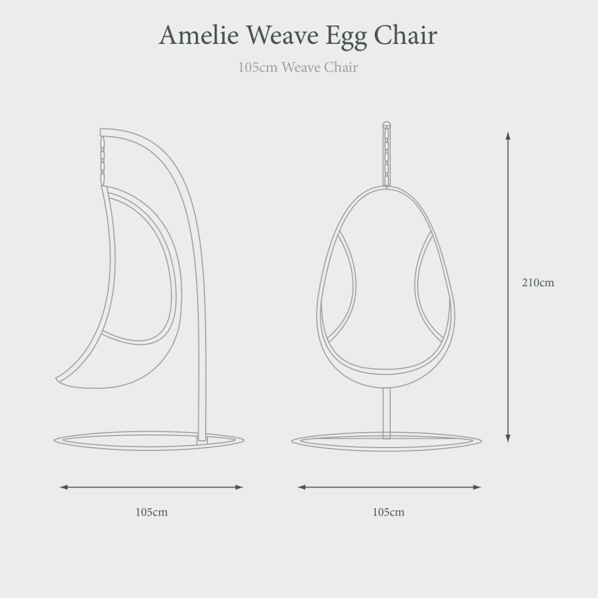 Amelie Weave Egg Chair