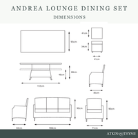 ANDREA LOUNGE DINING SET