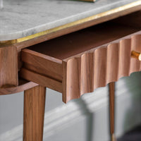 Flute Marble Console Desk