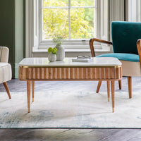 Flute Marble Coffee Table 