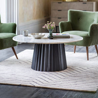 Westbourne Marble Coffee Table - Black