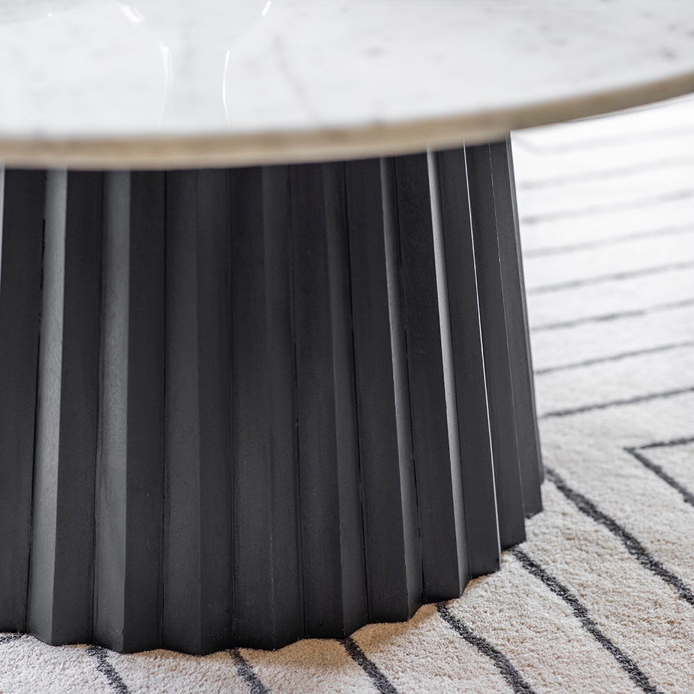 Westbourne Marble Coffee Table - Black