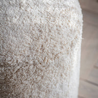 Carnaby Footstool in Cotton Rug
