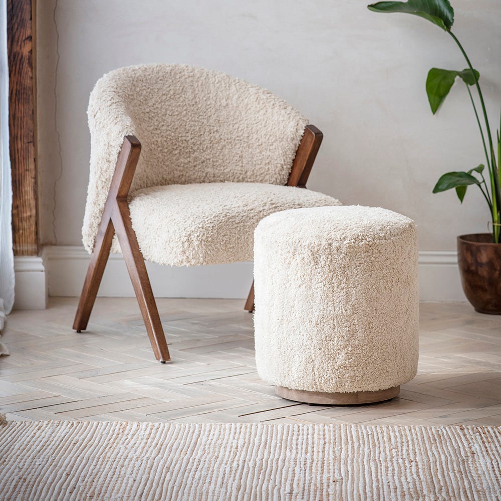Carnaby Footstool Cotton Rug