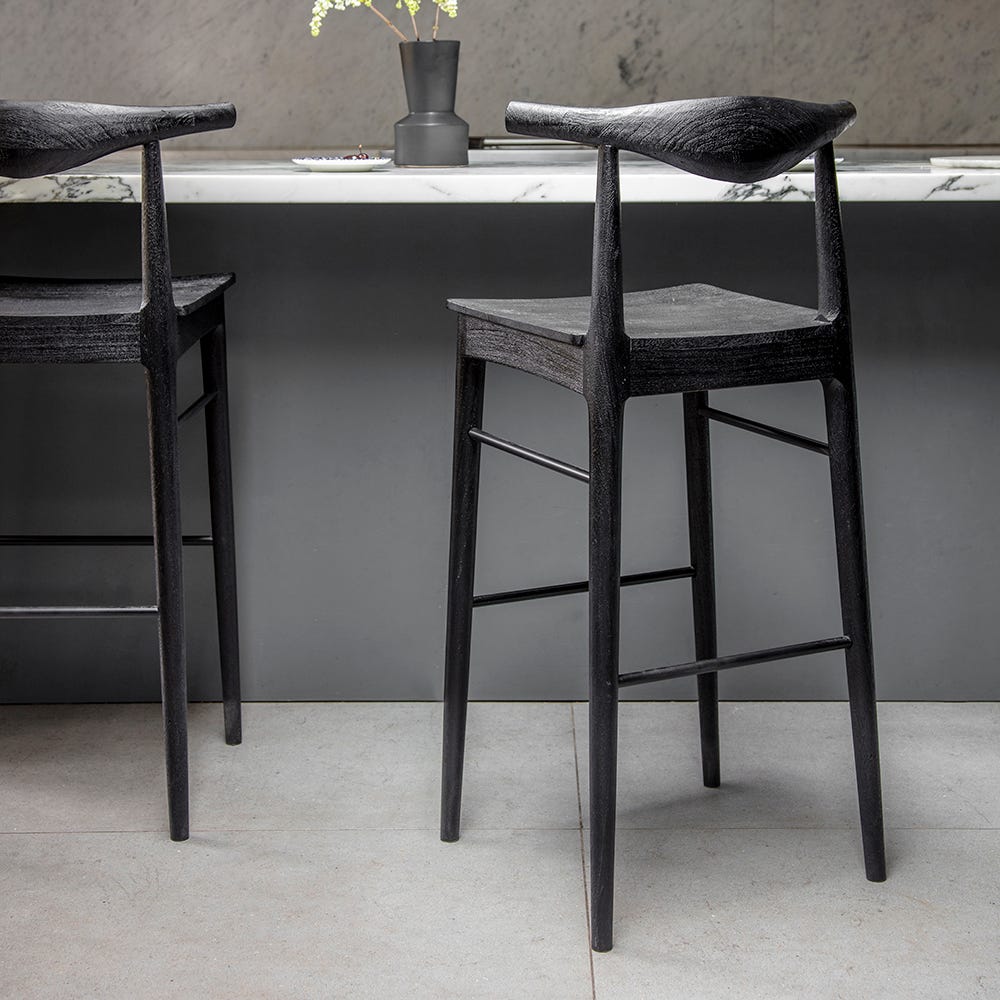 HIRO BARSTOOL - BLACK