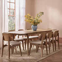 BYRON  EXTENDING DINING TABLE- MUTED OAK FINISH