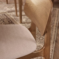 MURRAY DINING CHAIR PAIR- MUTED OAK STAIN