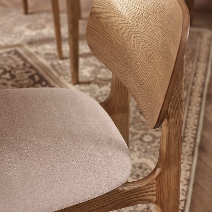 MURRAY DINING CHAIR PAIR- MUTED OAK STAIN