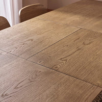 BYRON  EXTENDING DINING TABLE- MUTED OAK FINISH