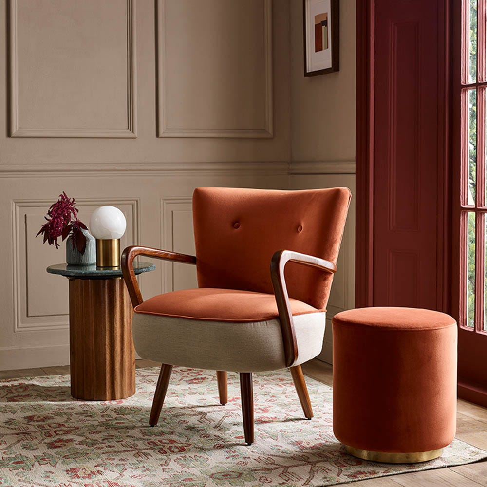 CARNABY RUST VELVET