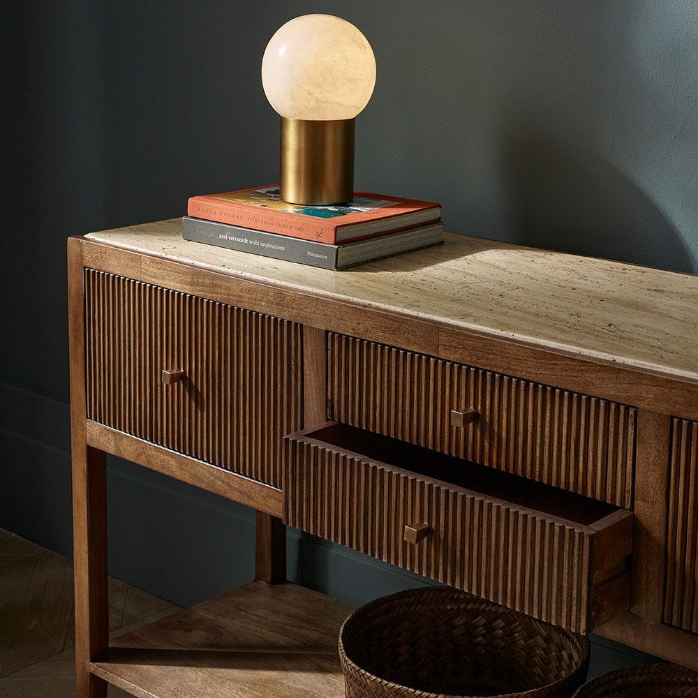 MIRABELLE TRAVERTINE SIDEBOARD