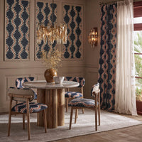 LAYLA OAK DINING CHAIR IN LINWOOD FABRIC