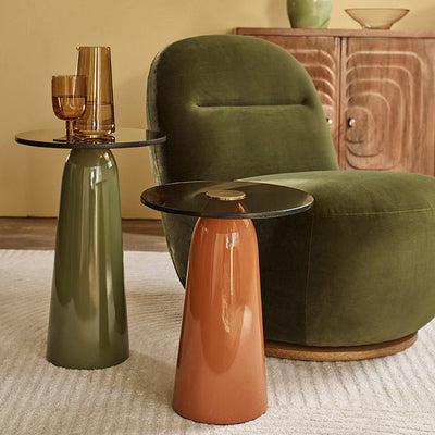 IDA SIDE TABLE SET - GREEN & MUSTARD