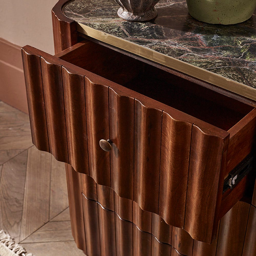 TREVISO CHEST OF DRAWERS - BROWN