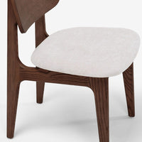 MURRAY DINING CHAIR PAIR- WALNUT STAIN