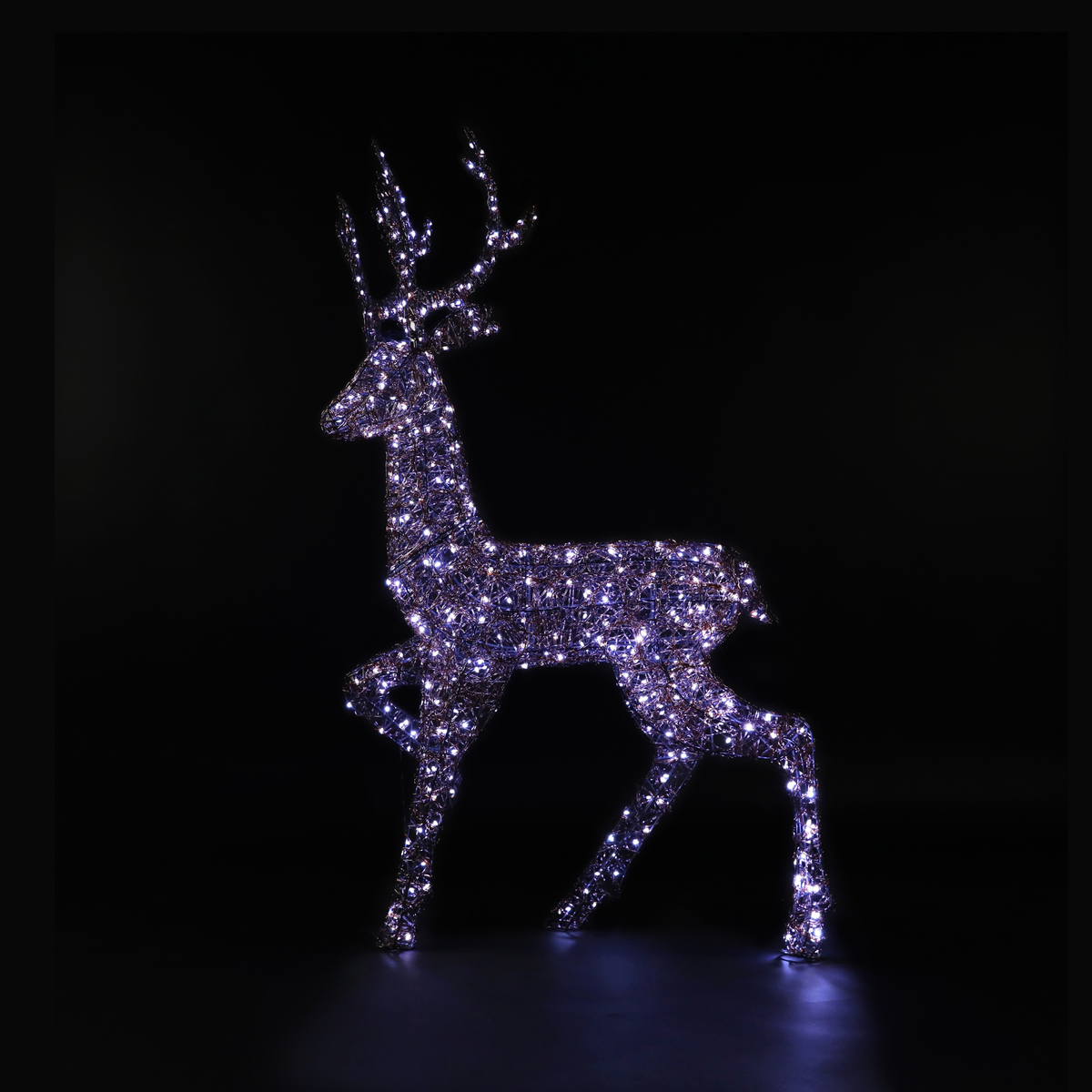 1.4m Copper Acrylic Richmond Stag with Wire Antlers