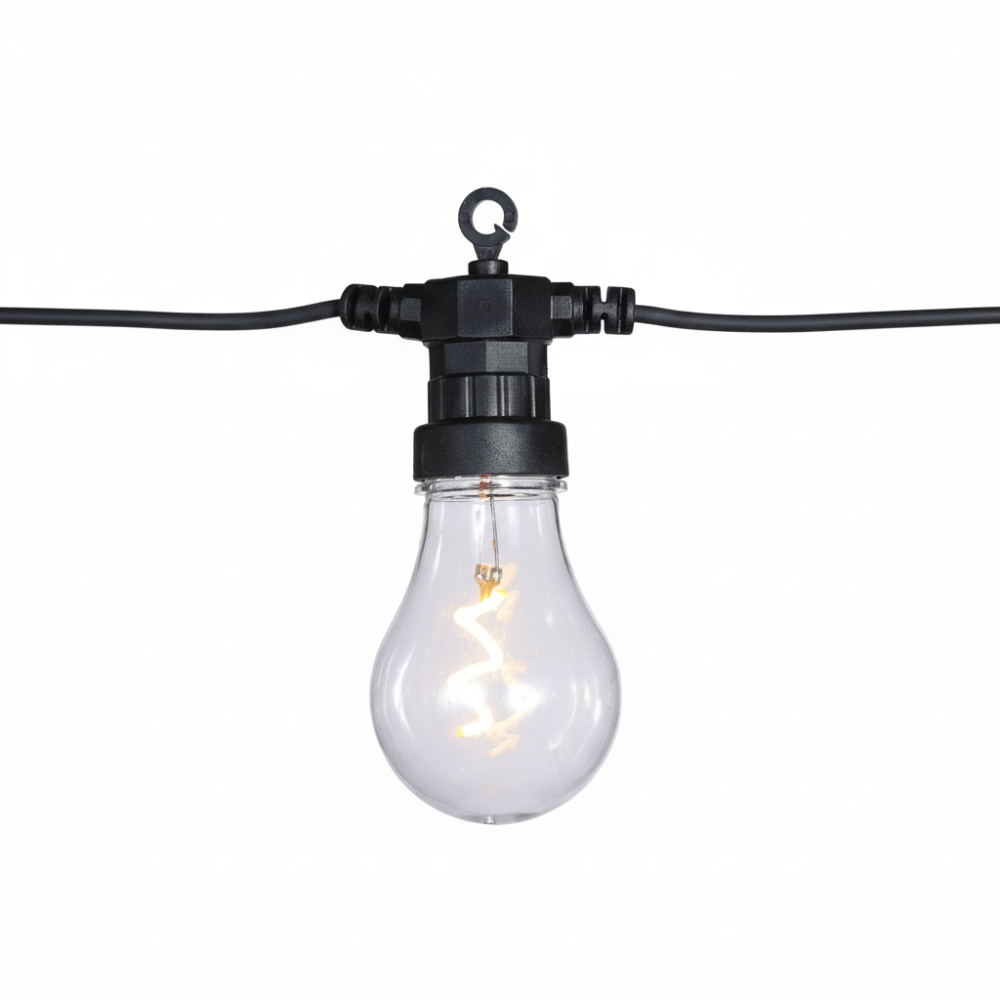 20 LED SPIRAL FILAMENT BULB FESTOON  - CONNECTABLE