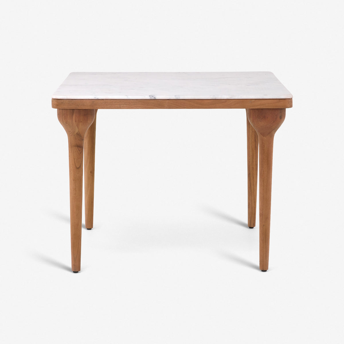 Cone Square Dining Table with White Marble