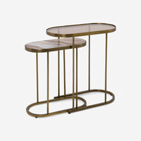 Estrella Nesting Side Tables in Fantasy Brown