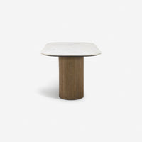 Rondo Dining Table with White Marble