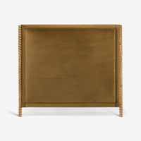 Oxford Upholstered Headboard King in Olive Velvet