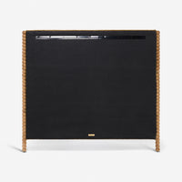 Oxford Upholstered Headboard King in Olive Velvet