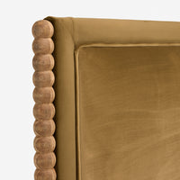 Oxford Upholstered Headboard King in Olive Velvet
