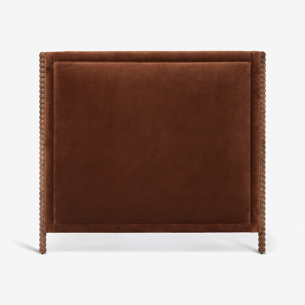 Oxford Upholstered Headboard King in Chocolate Velvet