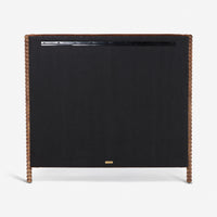 Oxford Upholstered Headboard King in Chocolate Velvet