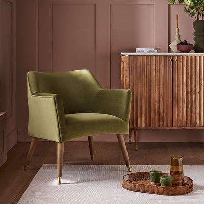 ASTORIA IN DEEP GREEN VELVET