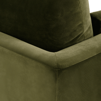AUDREY ARMCHAIR IN GREEN VELVET