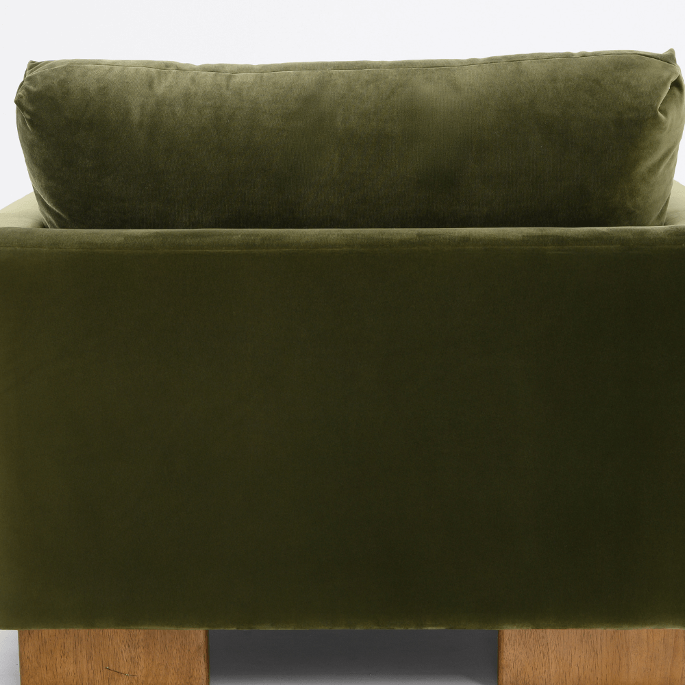 AUDREY ARMCHAIR IN GREEN VELVET