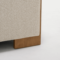 AUDREY ARMCHAIR IN ECRU TEXTURED WEAVE