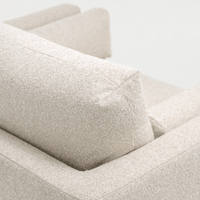 AUDREY ARMCHAIR IN ECRU TEXTURED WEAVE