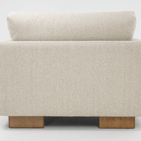 AUDREY ARMCHAIR IN ECRU TEXTURED WEAVE