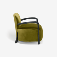 Aviator Armchair in Apple Green Velvet