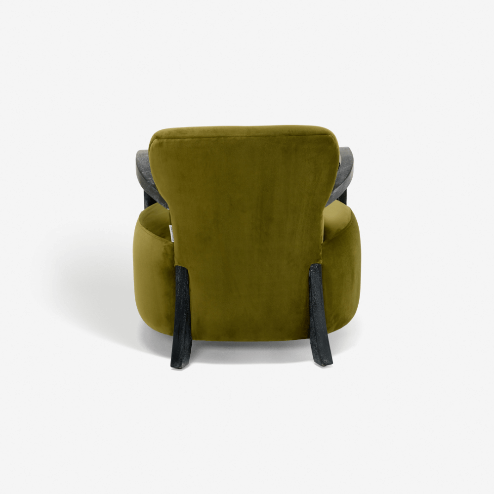 Aviator Armchair in Apple Green Velvet