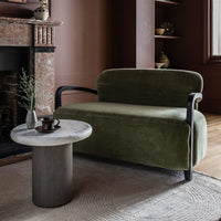 COLUMN MARBLE SIDE TABLE