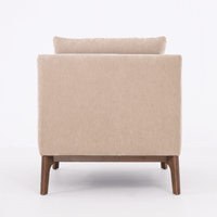 BARNABY ARMCHAIR IN MUSHROOM SMOOTH POLY