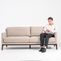 BARNABY 3-SEAT SOFA - MUSHROOM SMOOTH POLY
